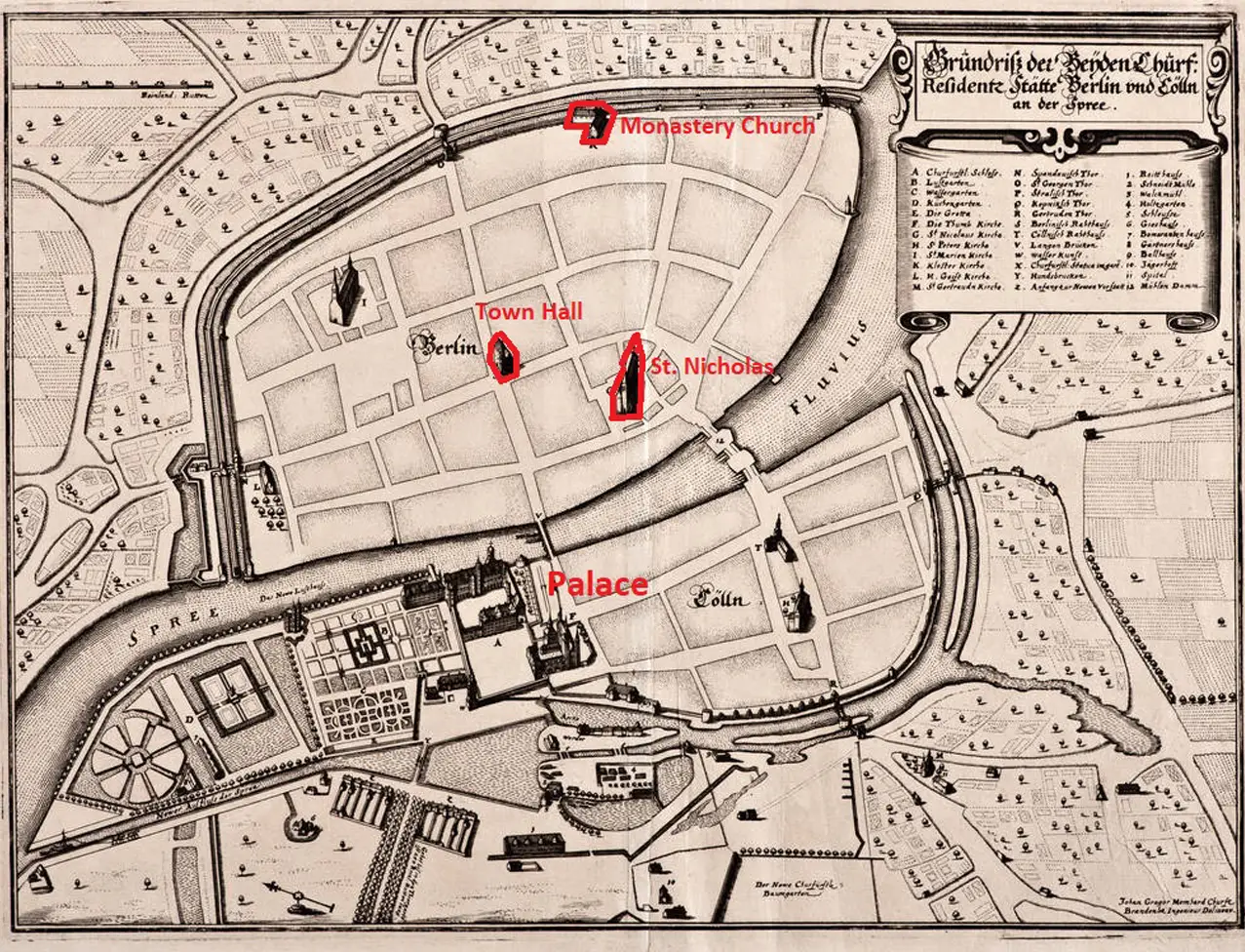 The oldest map of Berlin