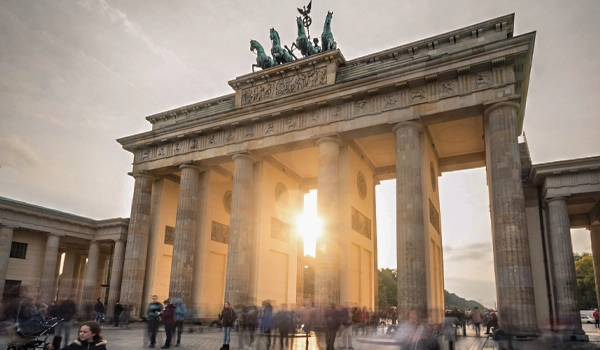 Sonnenaufgang am Branderburger Tor
