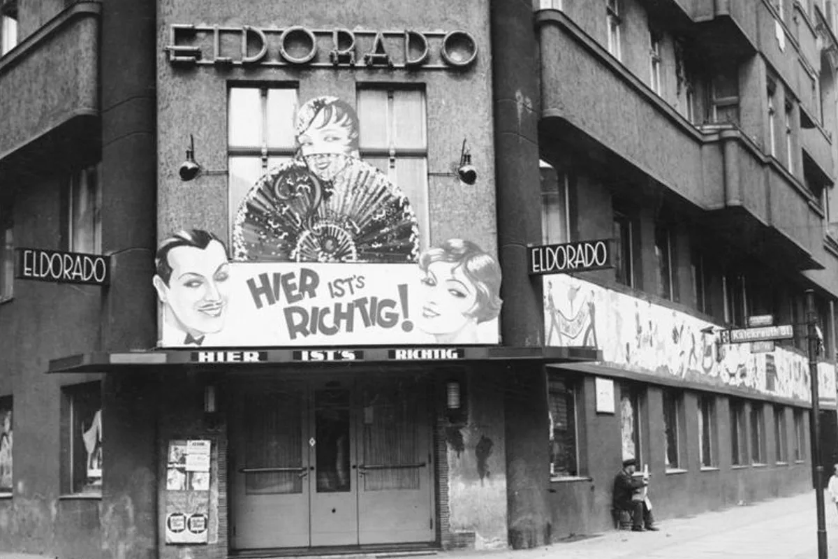 Historic photo showing the famous club Eldorado in 1933