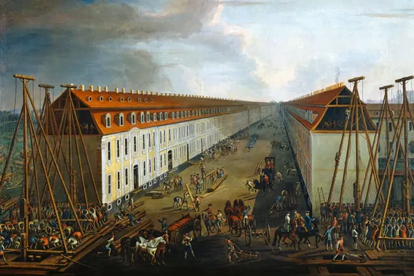 Dismar Dägen: Bau der Friedrichstraße, 1735.